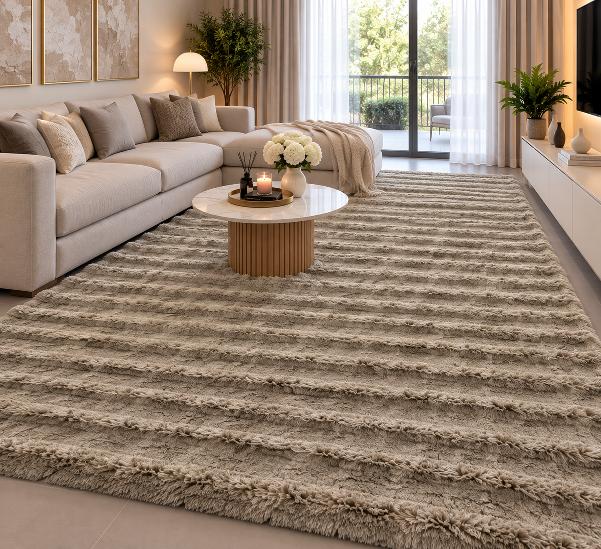 Tapis Bubble taupe