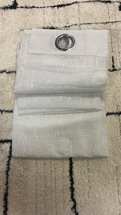 2 panneaux voilages 140/260cm