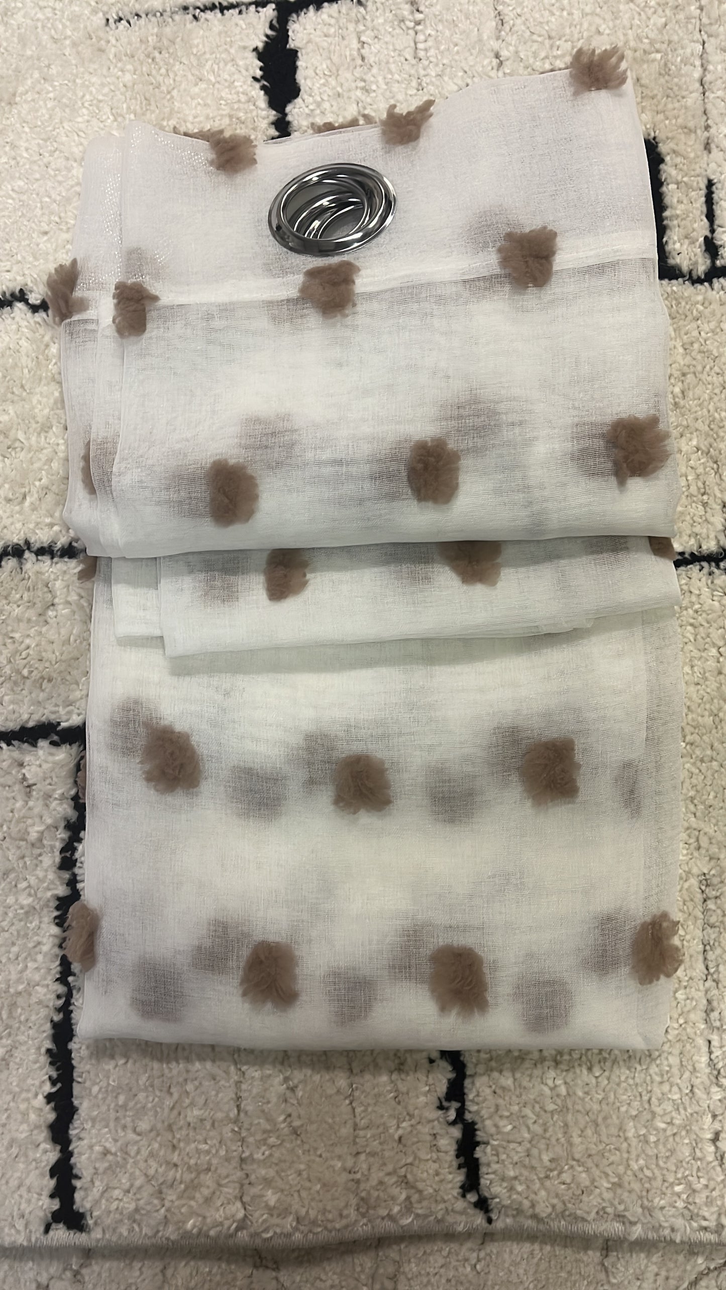 2 panneaux voilages 140/260cm