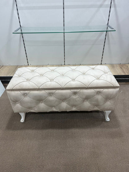 Banquette Coffre Capitonnée/beige
