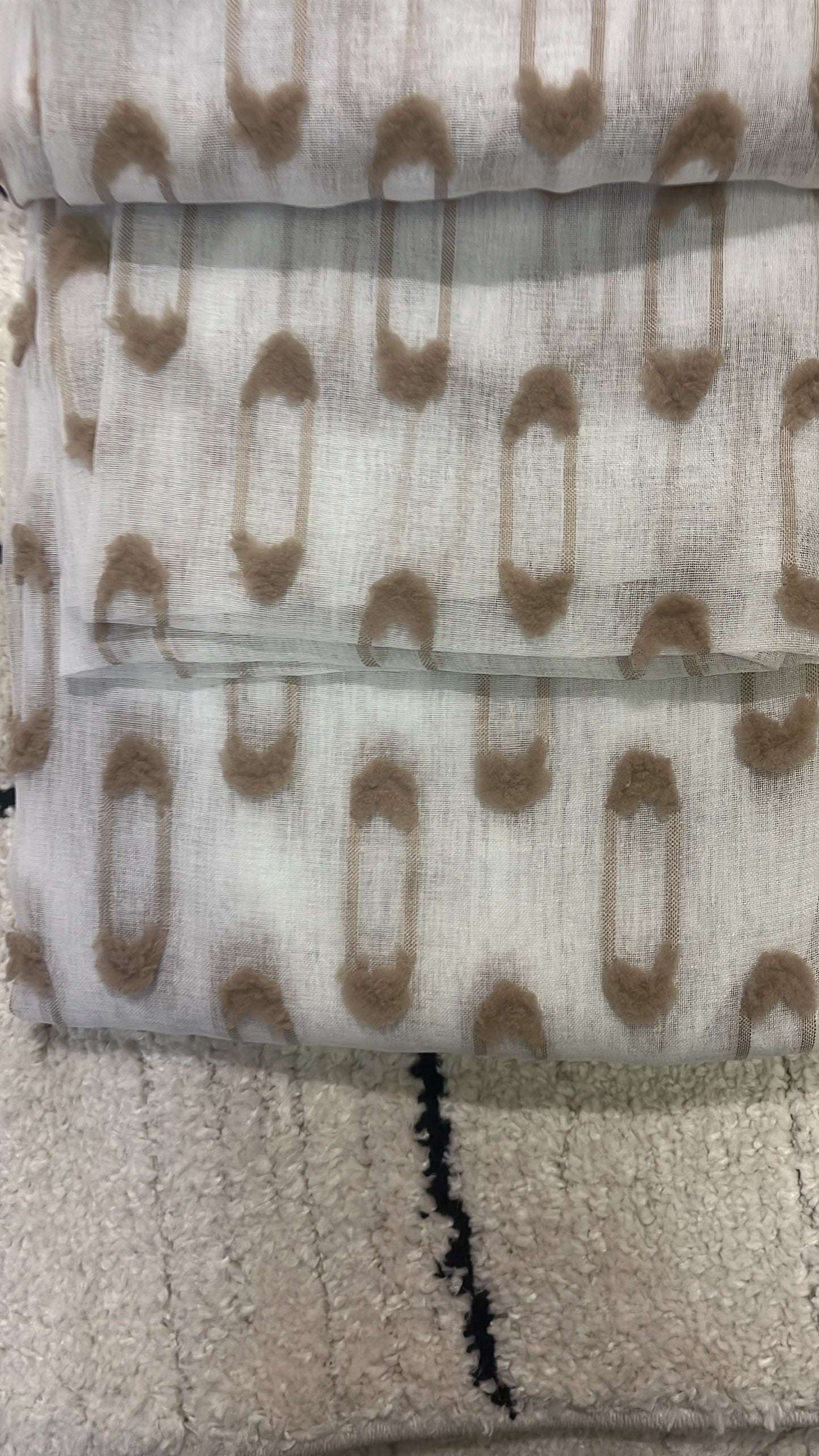 2 panneaux voilages 140/260cm