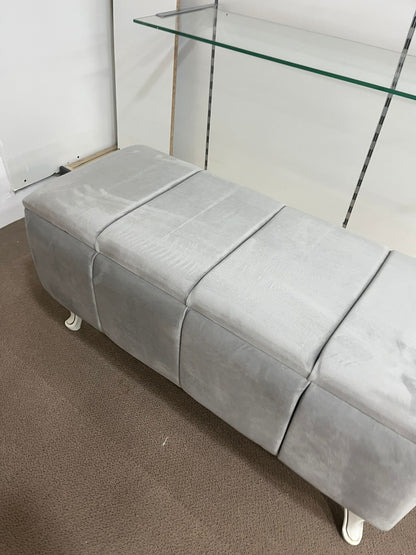 Banquette Coffre Capitonnée/gris