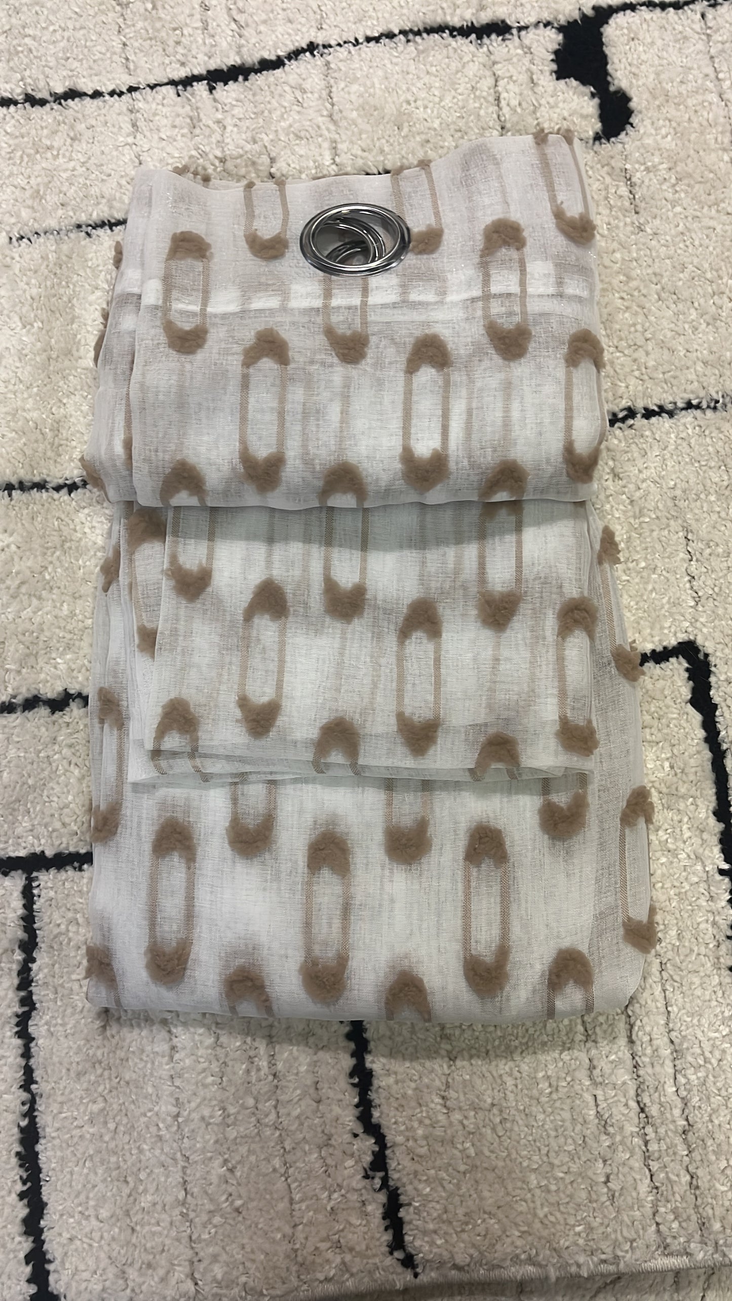 2 panneaux voilages 140/260cm