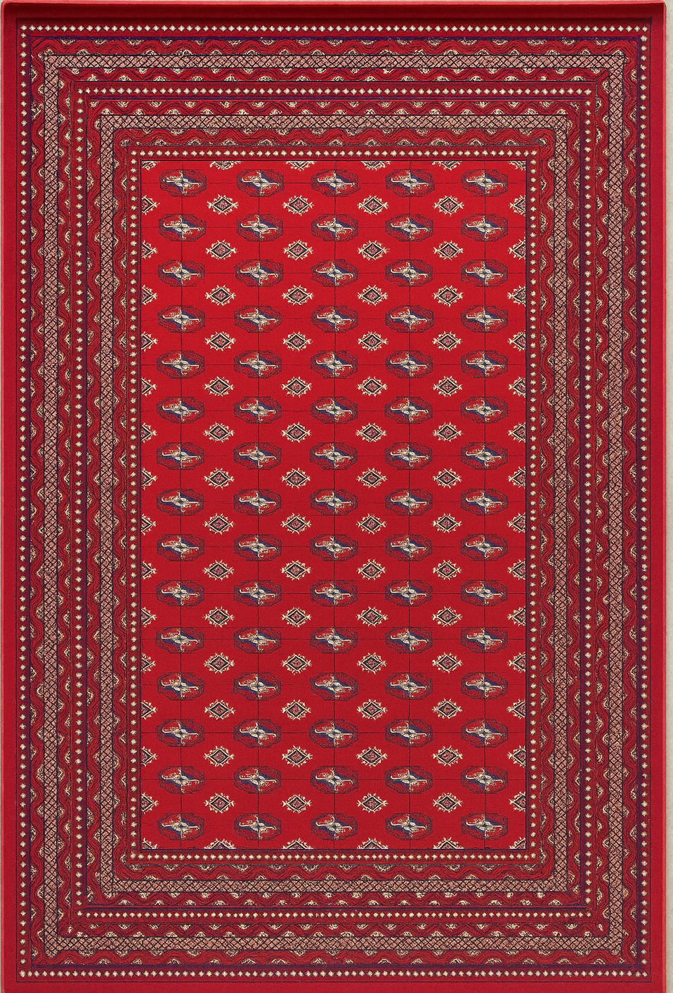 Tapis Dubaï rouge 10