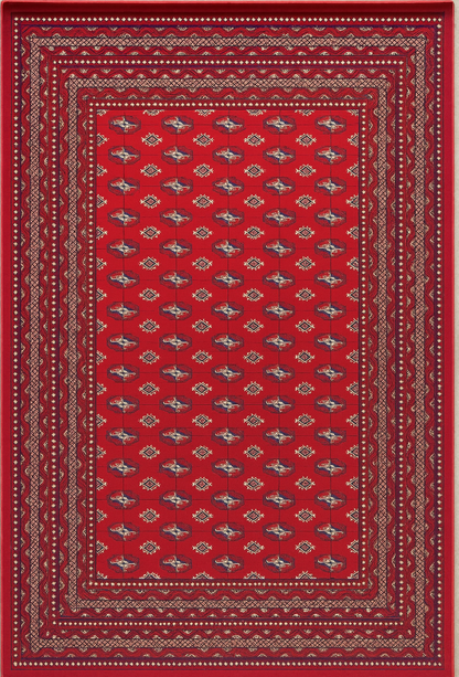 Tapis Dubaï rouge 10