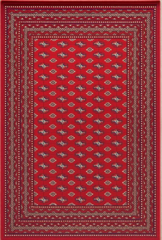 Tapis Dubaï rouge 10