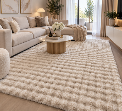 Tapis Bubble crème