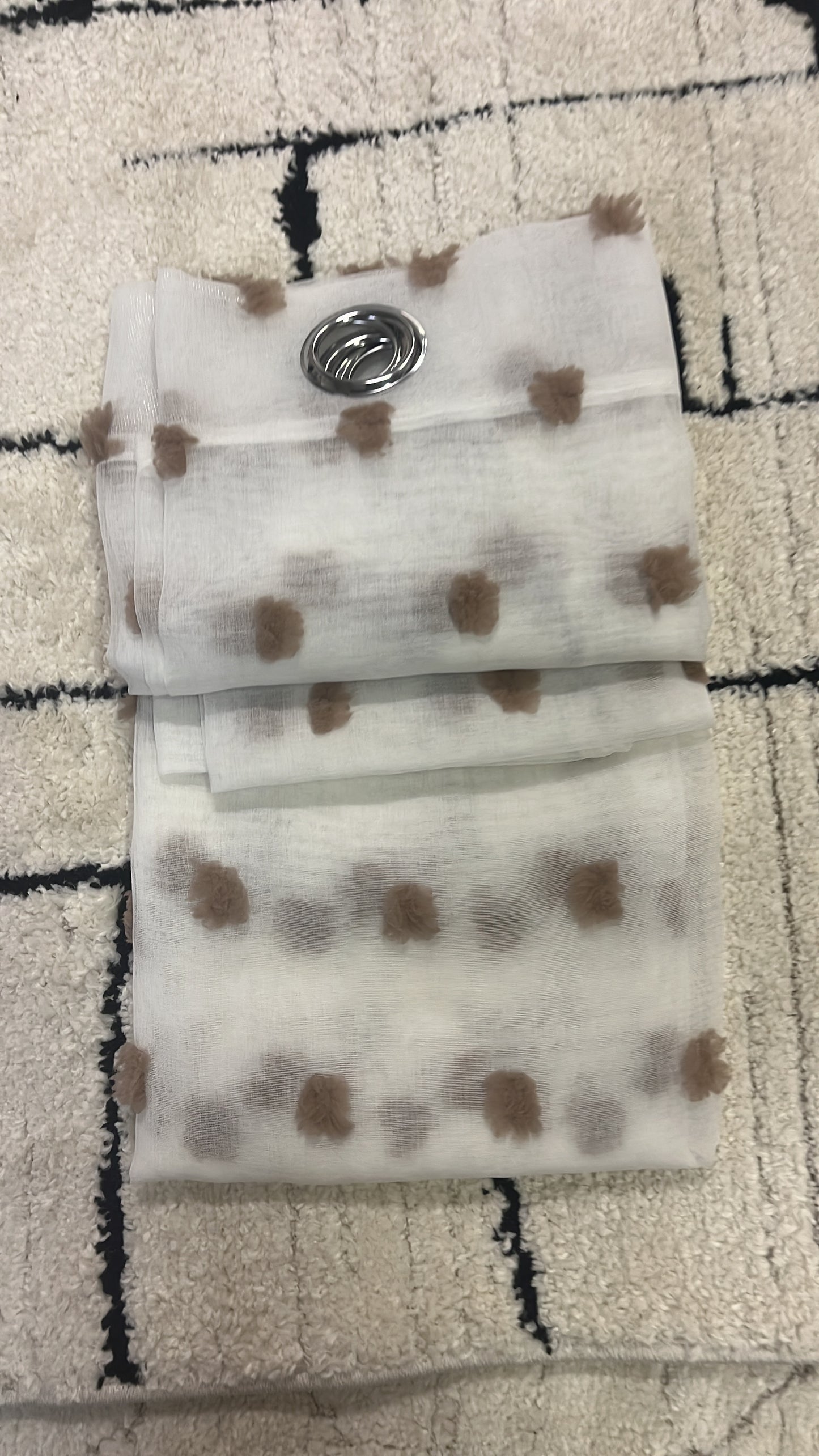 2 panneaux voilages 140/260cm