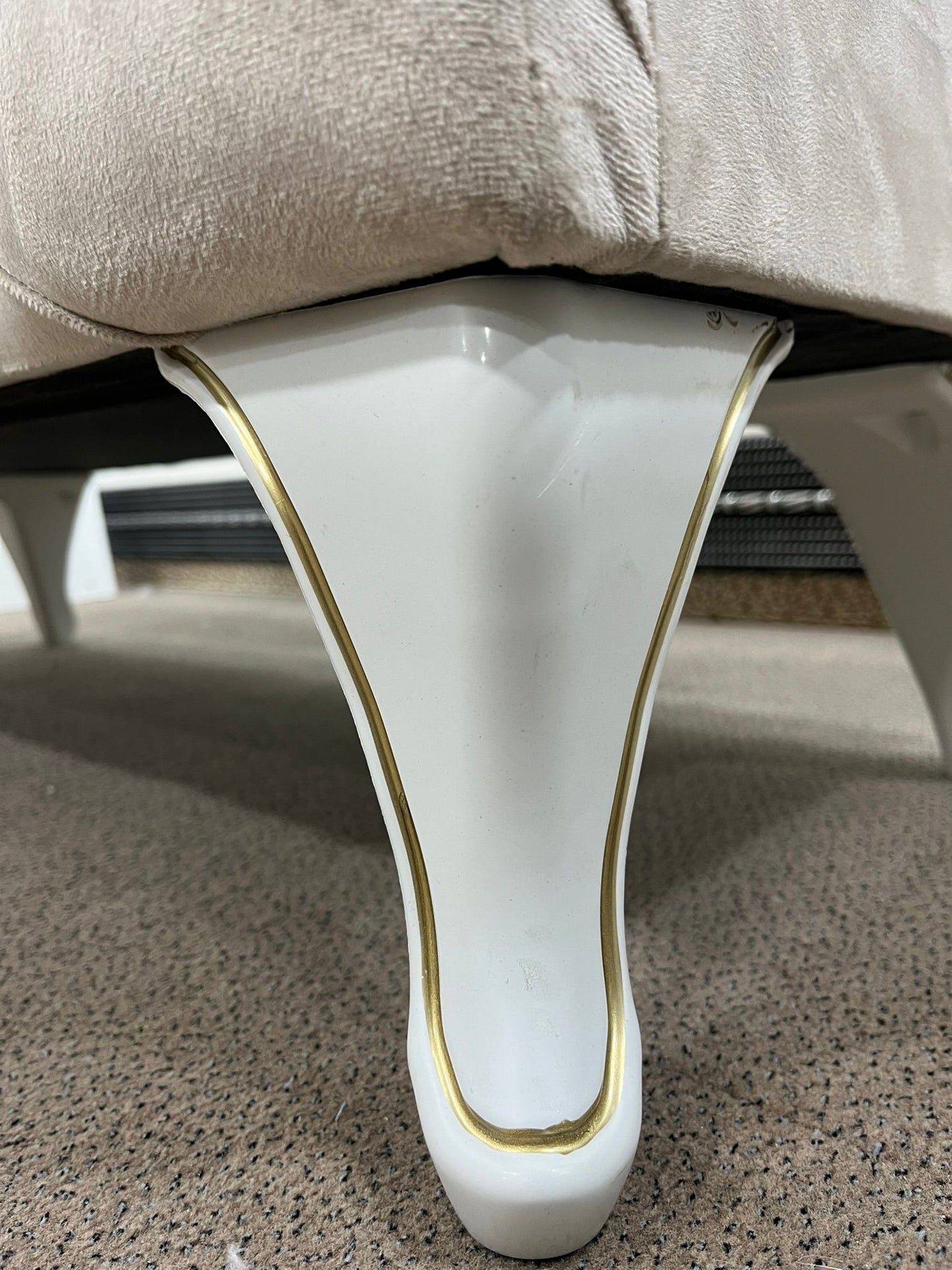 Banquette Coffre Capitonnée/beige