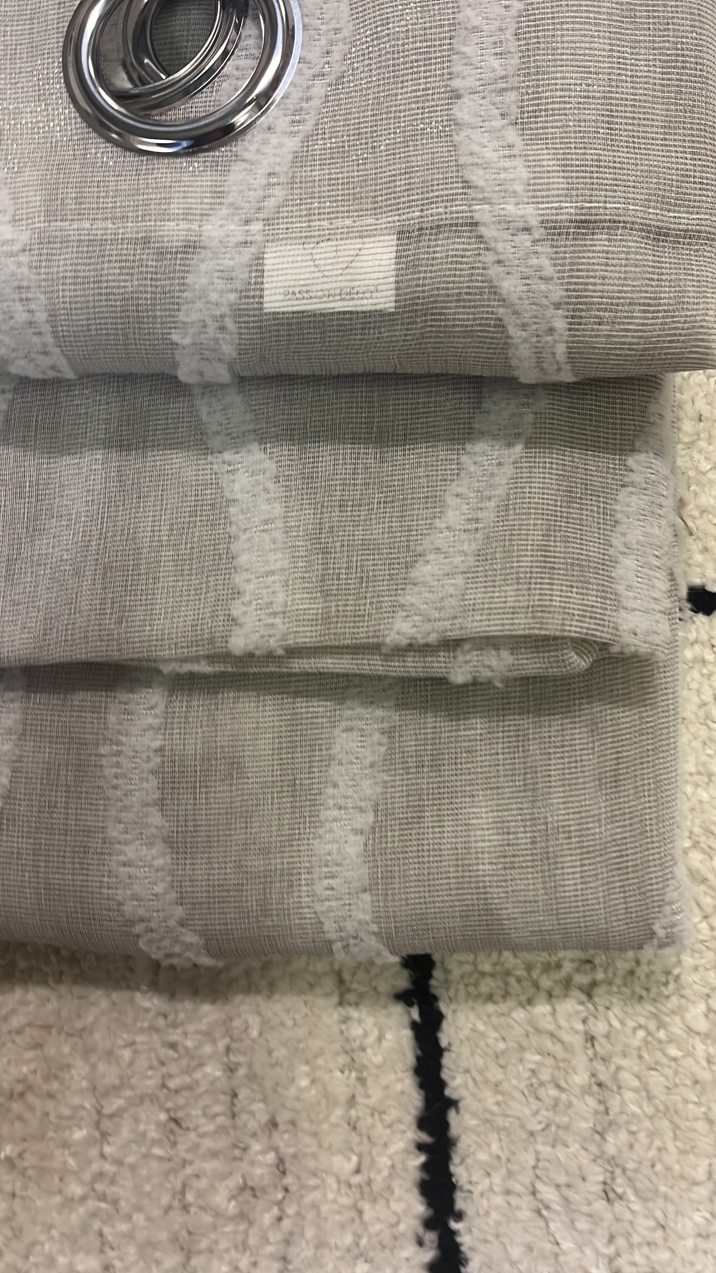 2 panneaux voilages 140/260cm