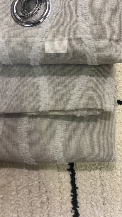 2 panneaux voilages 140/260cm