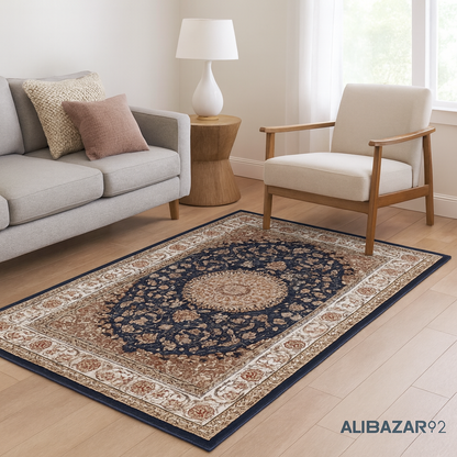 Tapis Dubaï bleu
