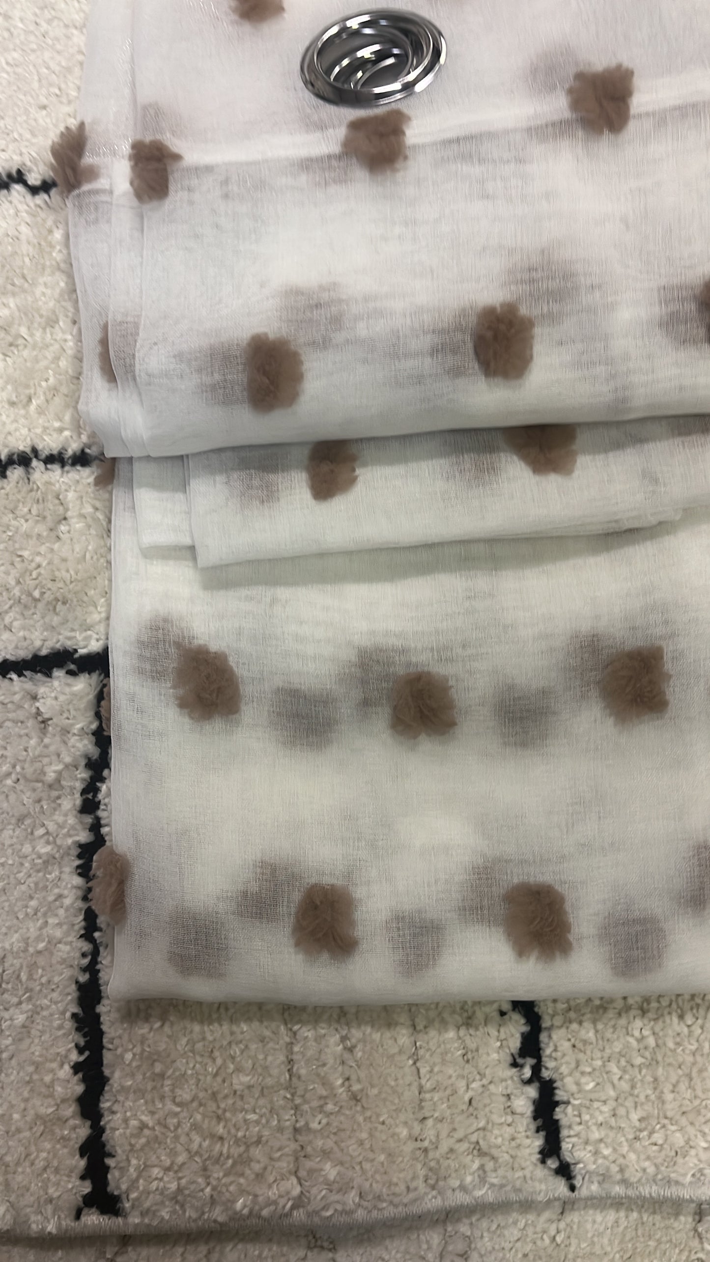 2 panneaux voilages 140/260cm