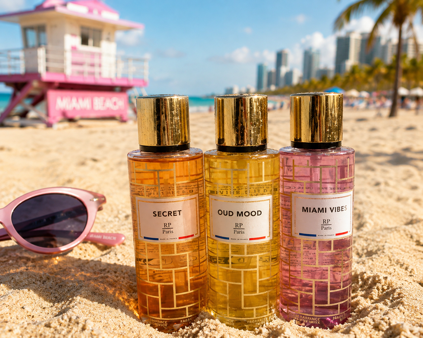 3 Brumes RP Paris Mixtes(MIAMI VIBES,OUD MOOD,SECRET)