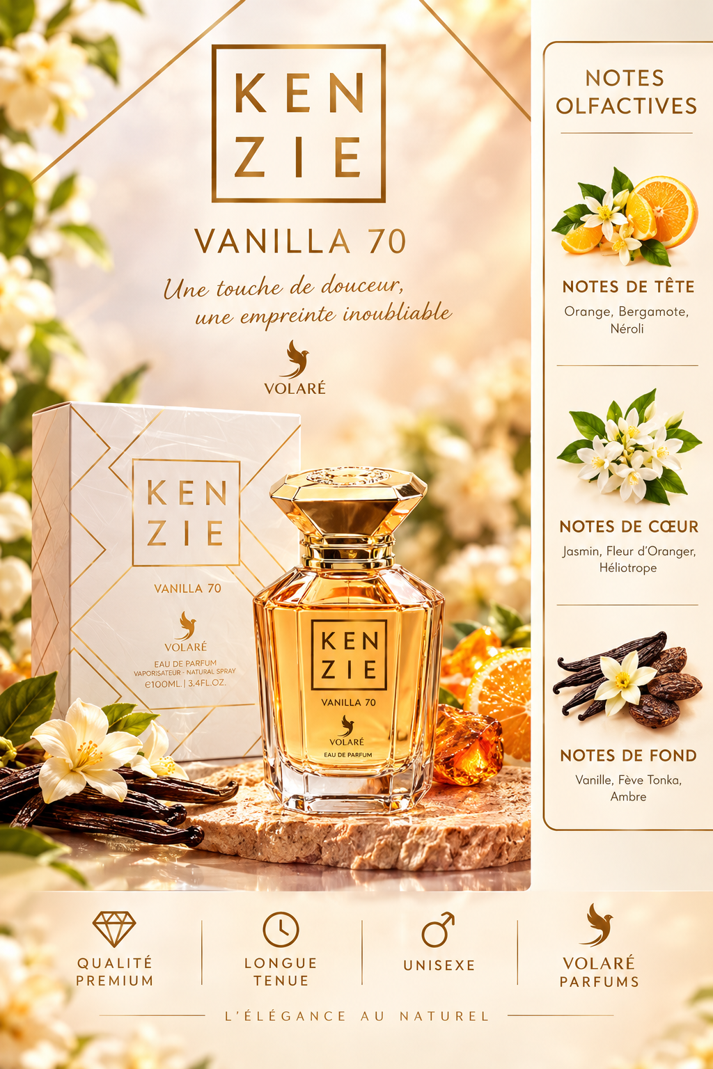 Kenzie volaré VANILLA 70