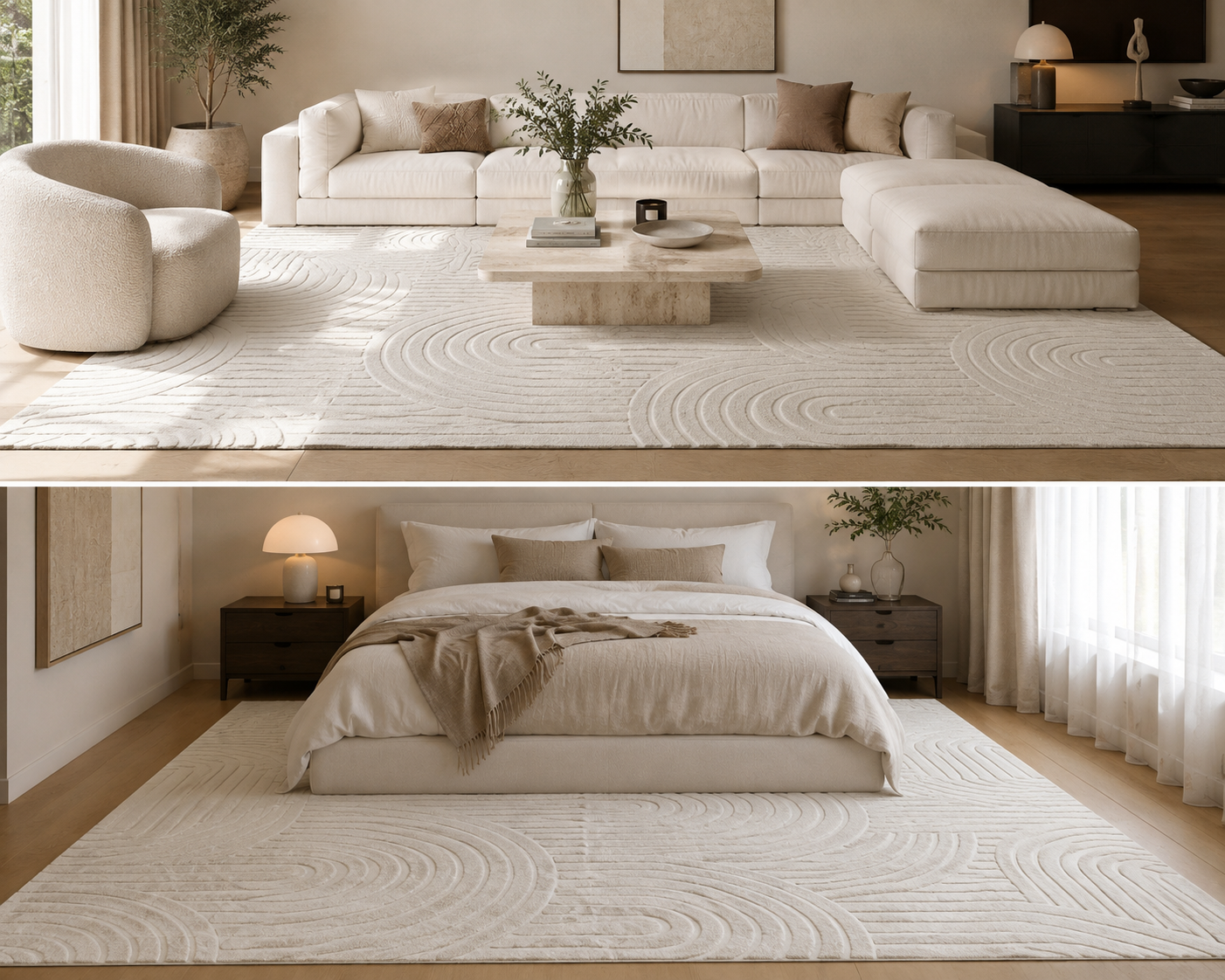 Tapis Genève doux lavable