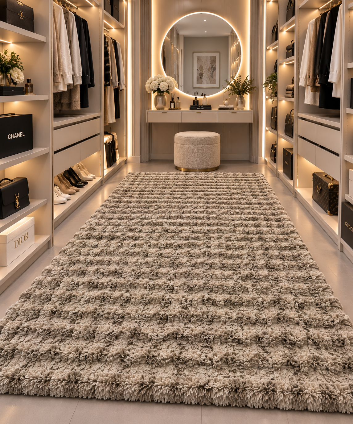 Tapis Bubble beige