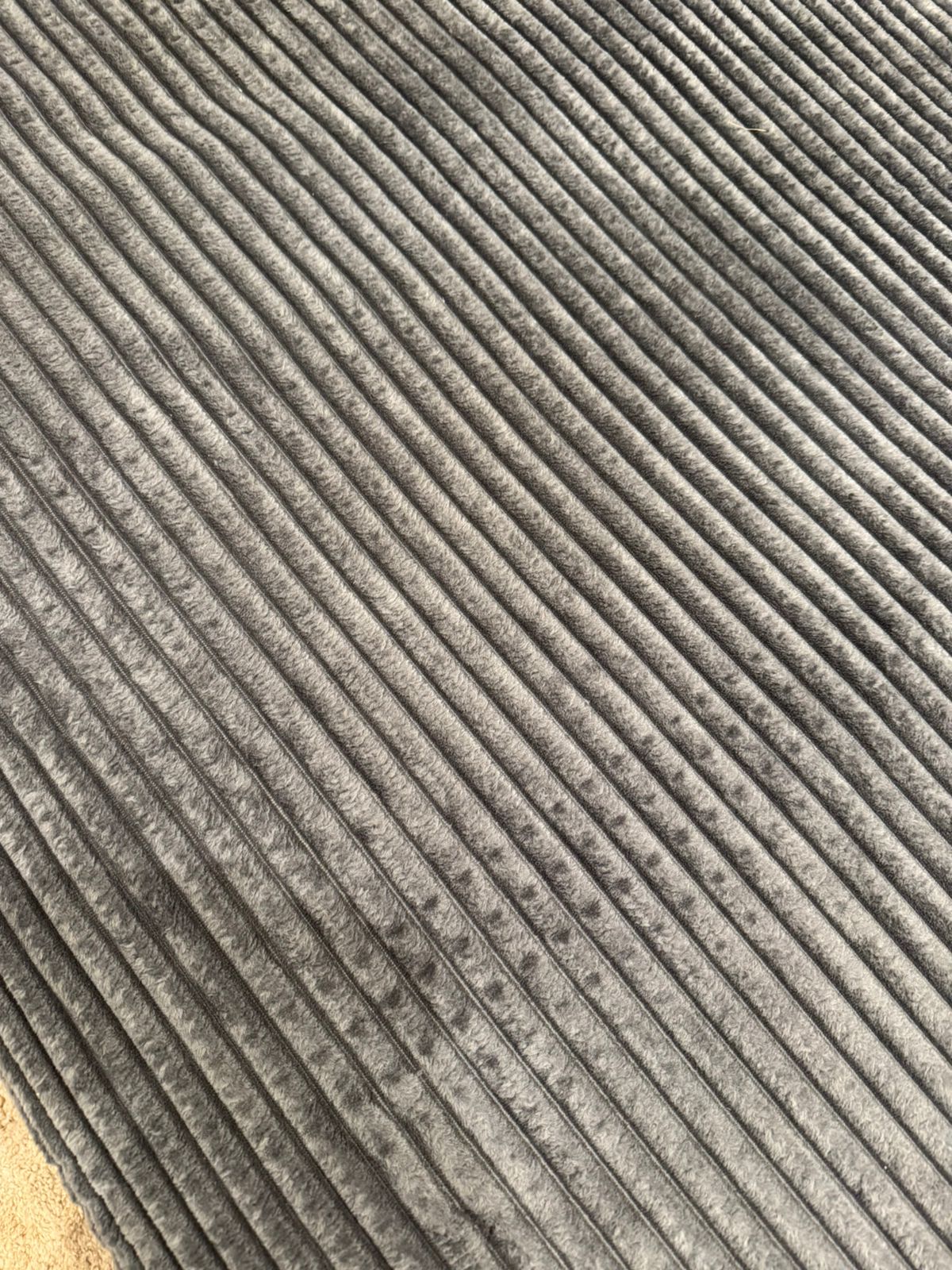 couverture anthracite 220/240CM avec 2 taies d d'oreiller