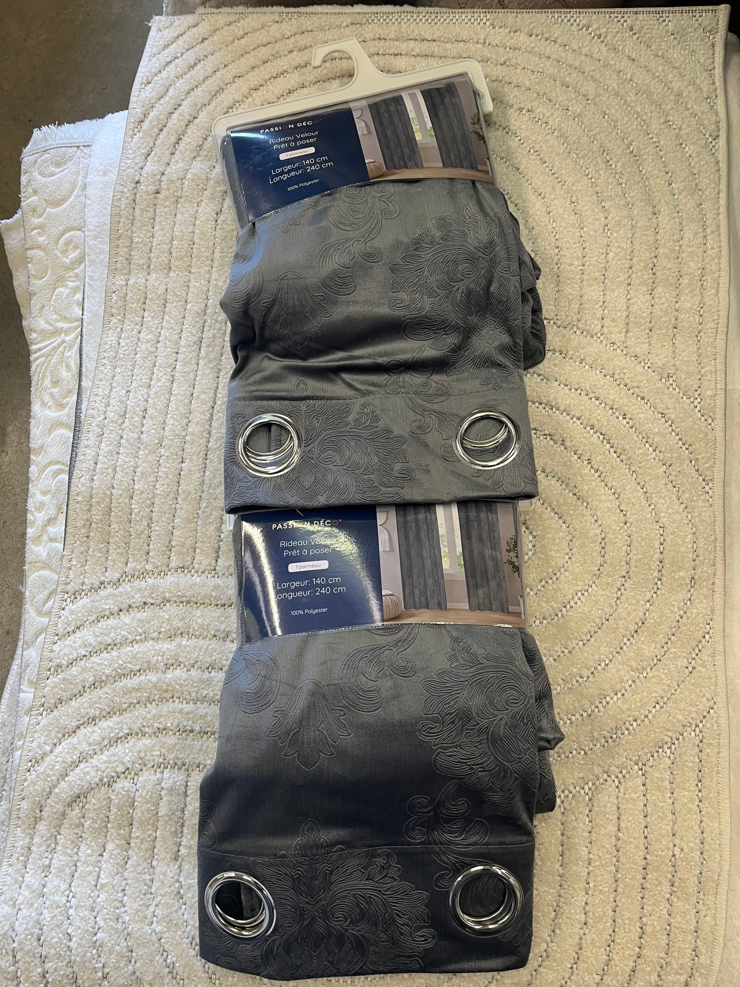 2 panneaux occultant 140/260cm