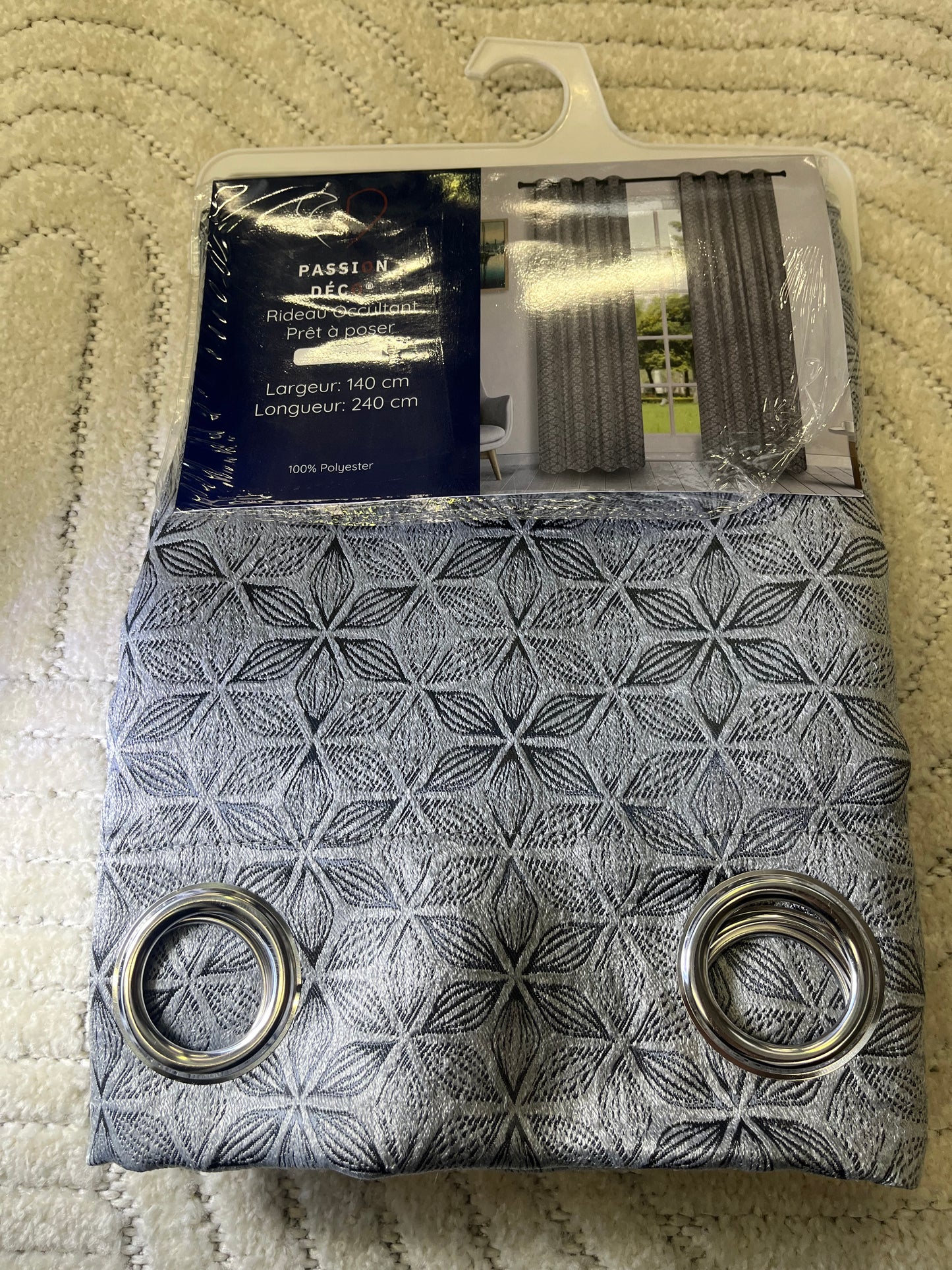 2 panneaux occultant 140/260cm