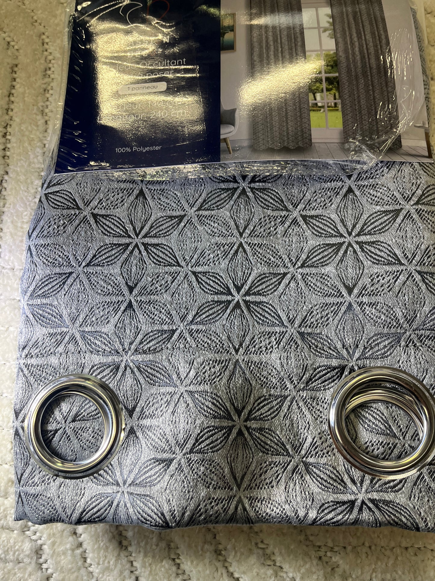 2 panneaux occultant 140/260cm