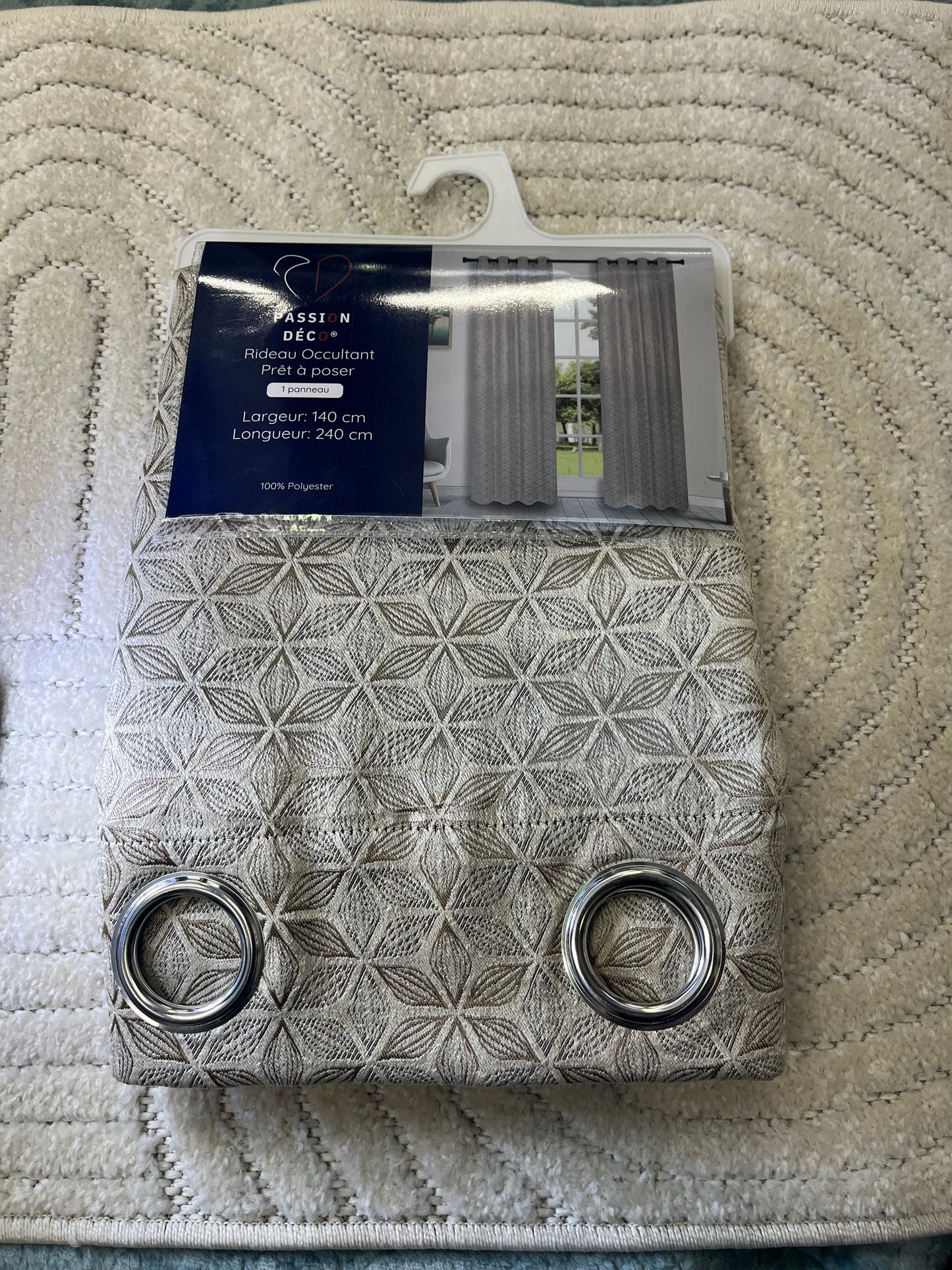 2 panneaux occultant 140/260cm