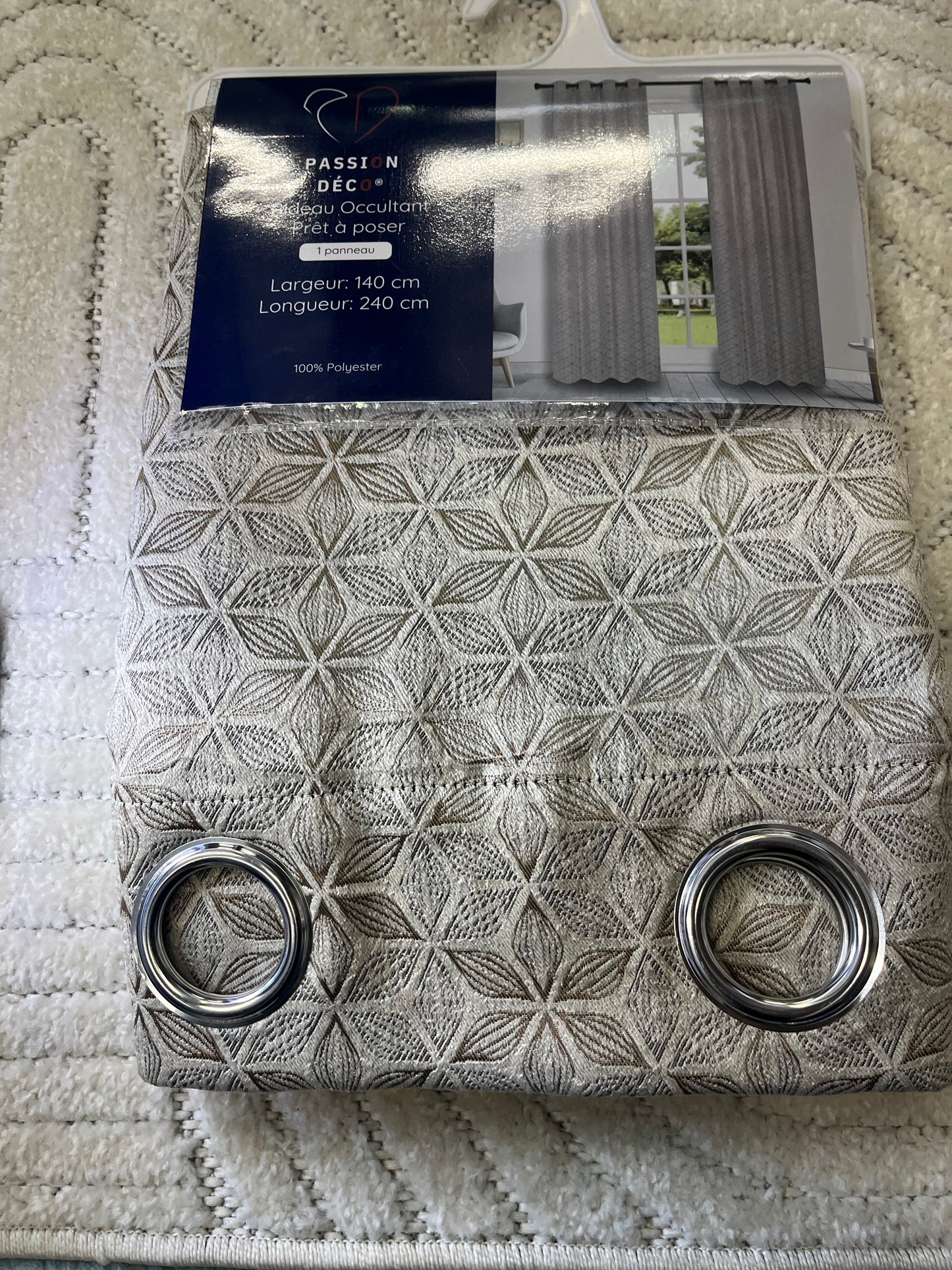 2 panneaux occultant 140/260cm