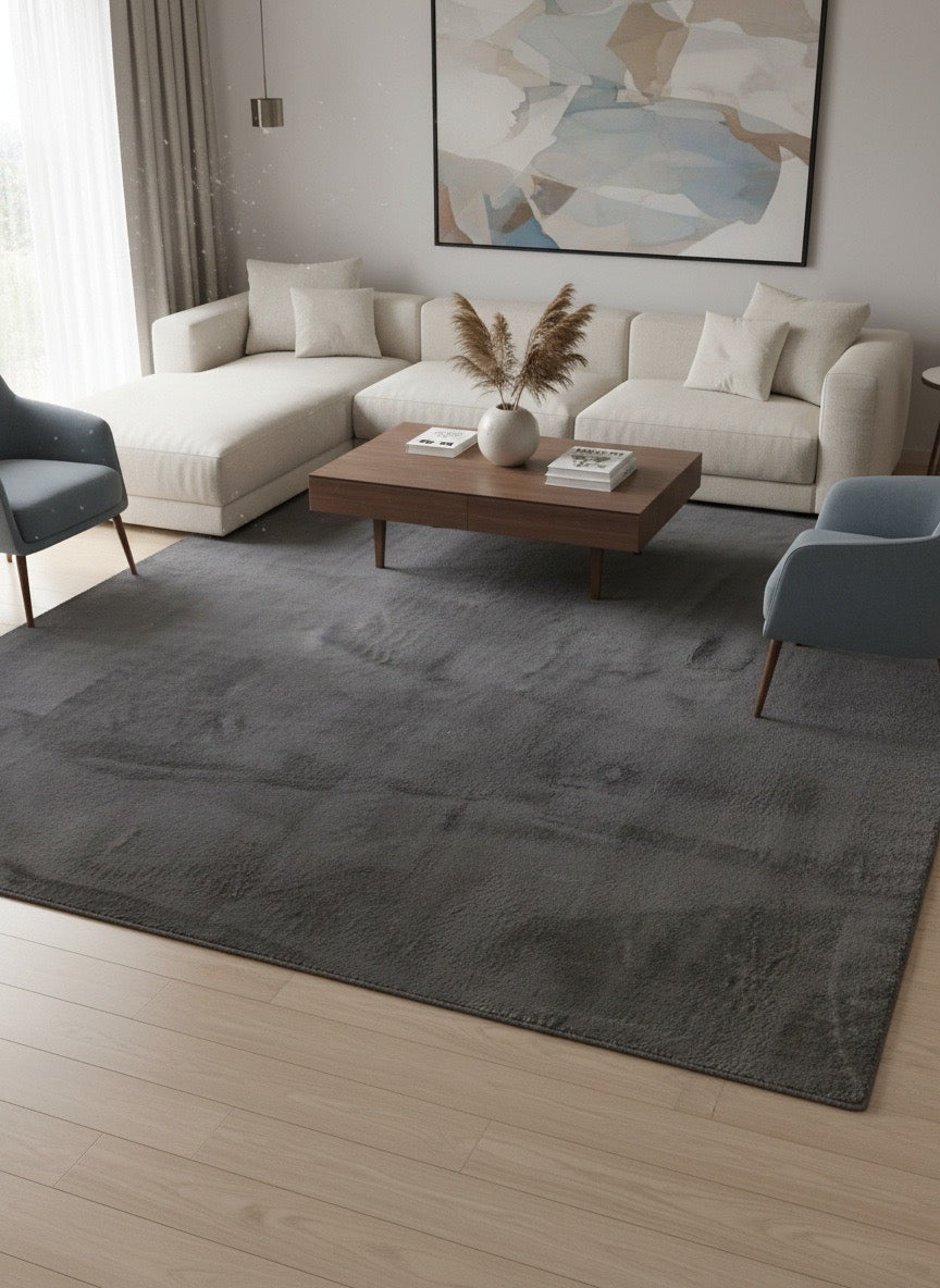 Tapis extra doux anthracite