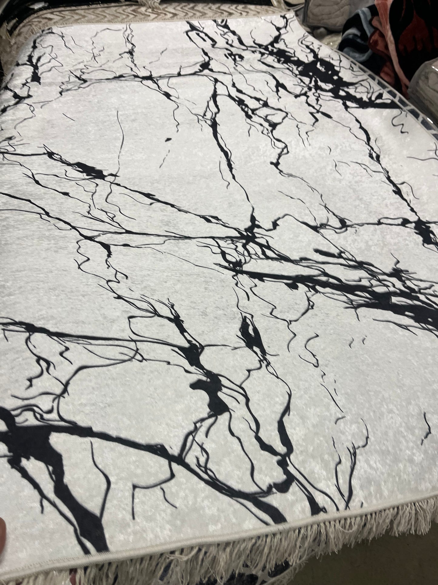 Tapis Yaz beyaz-siyah