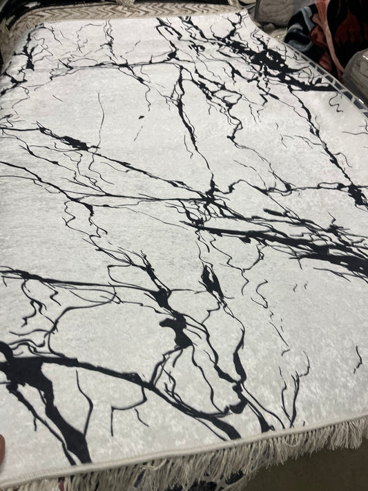 Tapis Yaz beyaz-siyah