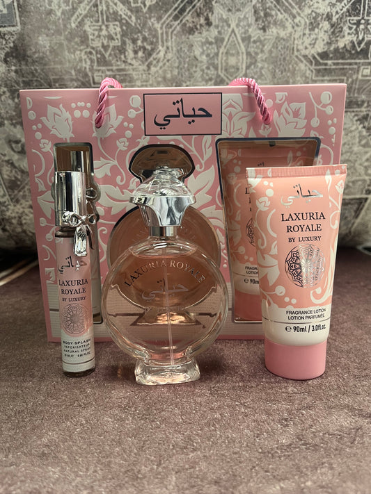 Coffret Parfum Laxuria Royale – Élégance & Douceur au Féminin