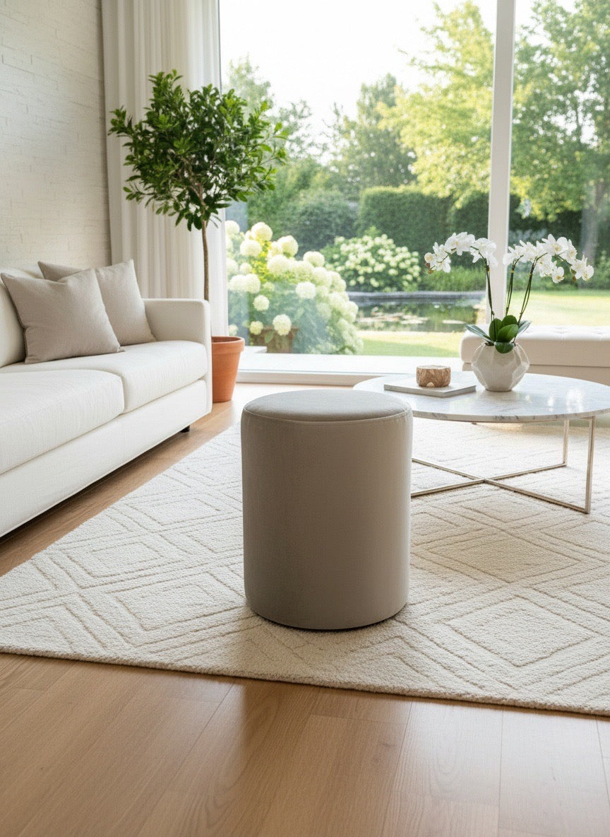 Pouf taupe