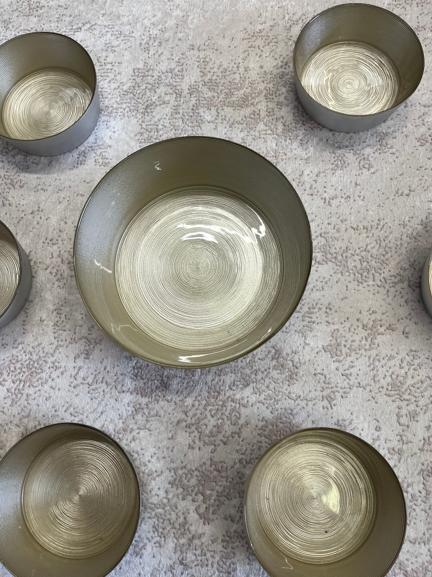 Service à salade – Grand saladier + 6 bols assortis (Copie) (Copie)
