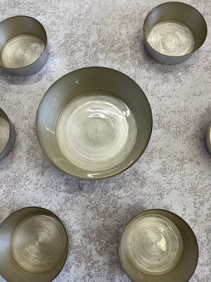 Service à salade – Grand saladier + 6 bols assortis (Copie) (Copie)