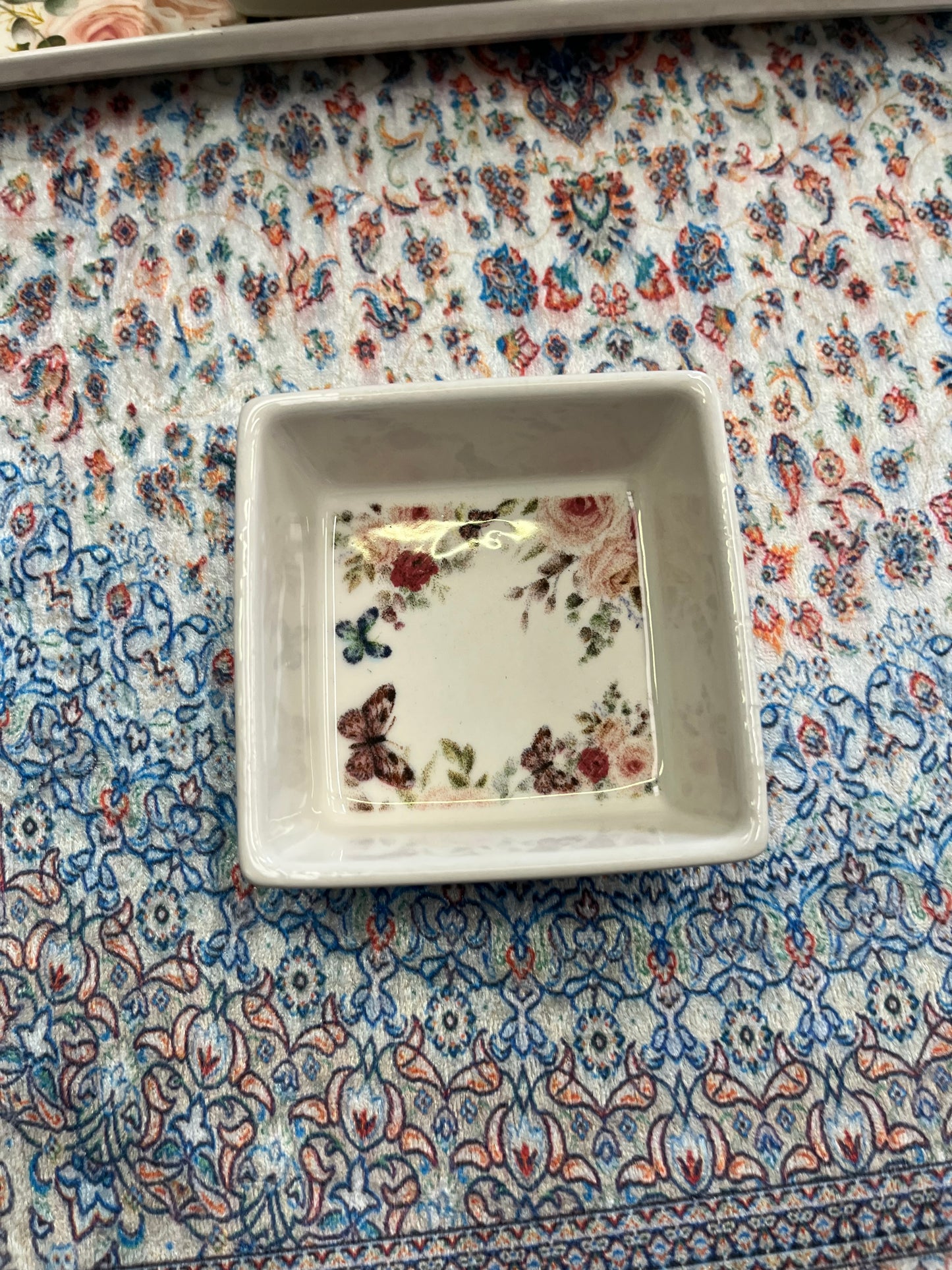 Plateau apéritif 3 bols en céramique avec plateau