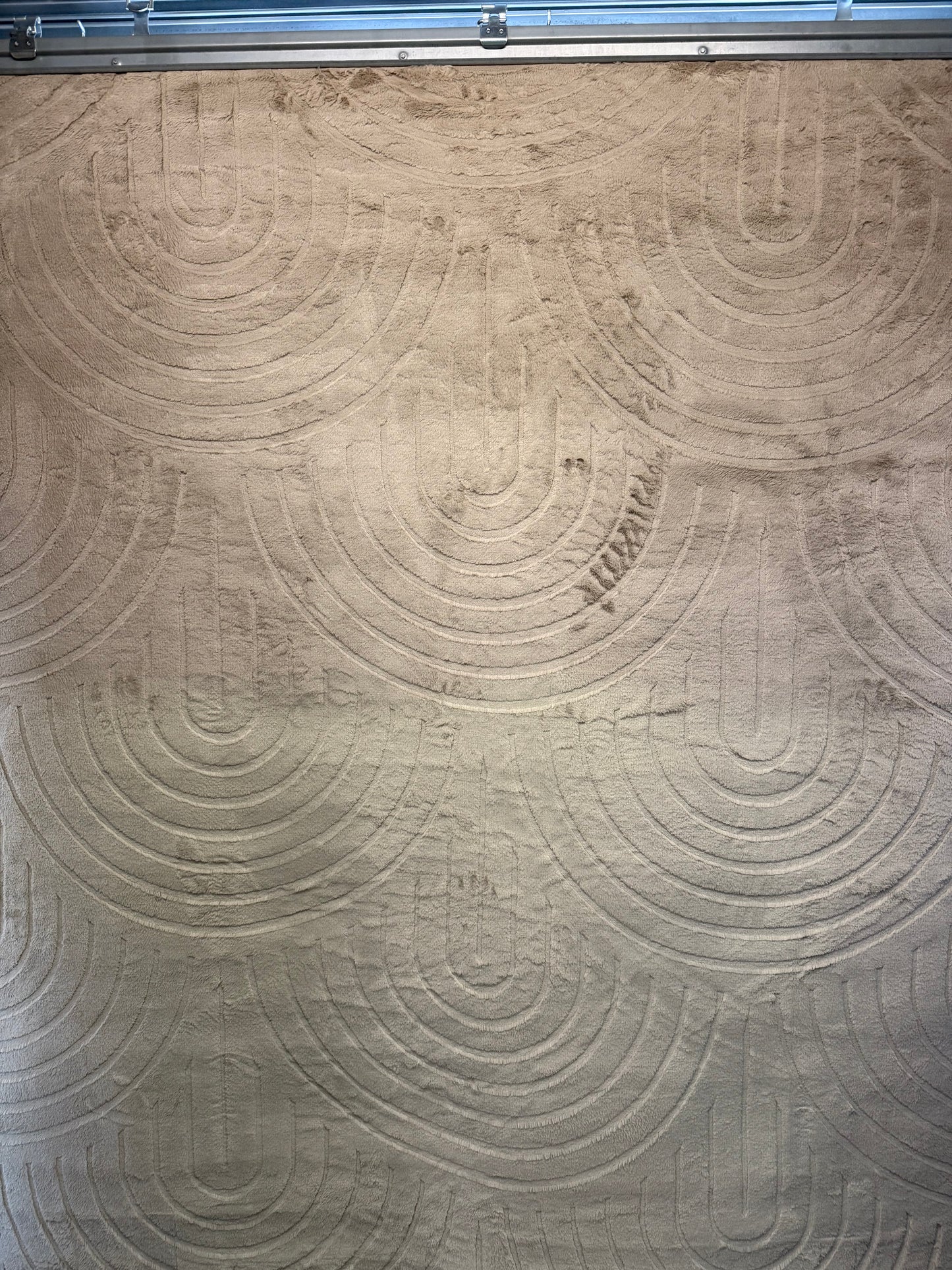 Tapis Genève doux lavable taupe