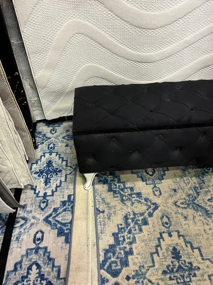 Banquette Coffre Capitonnée/noir