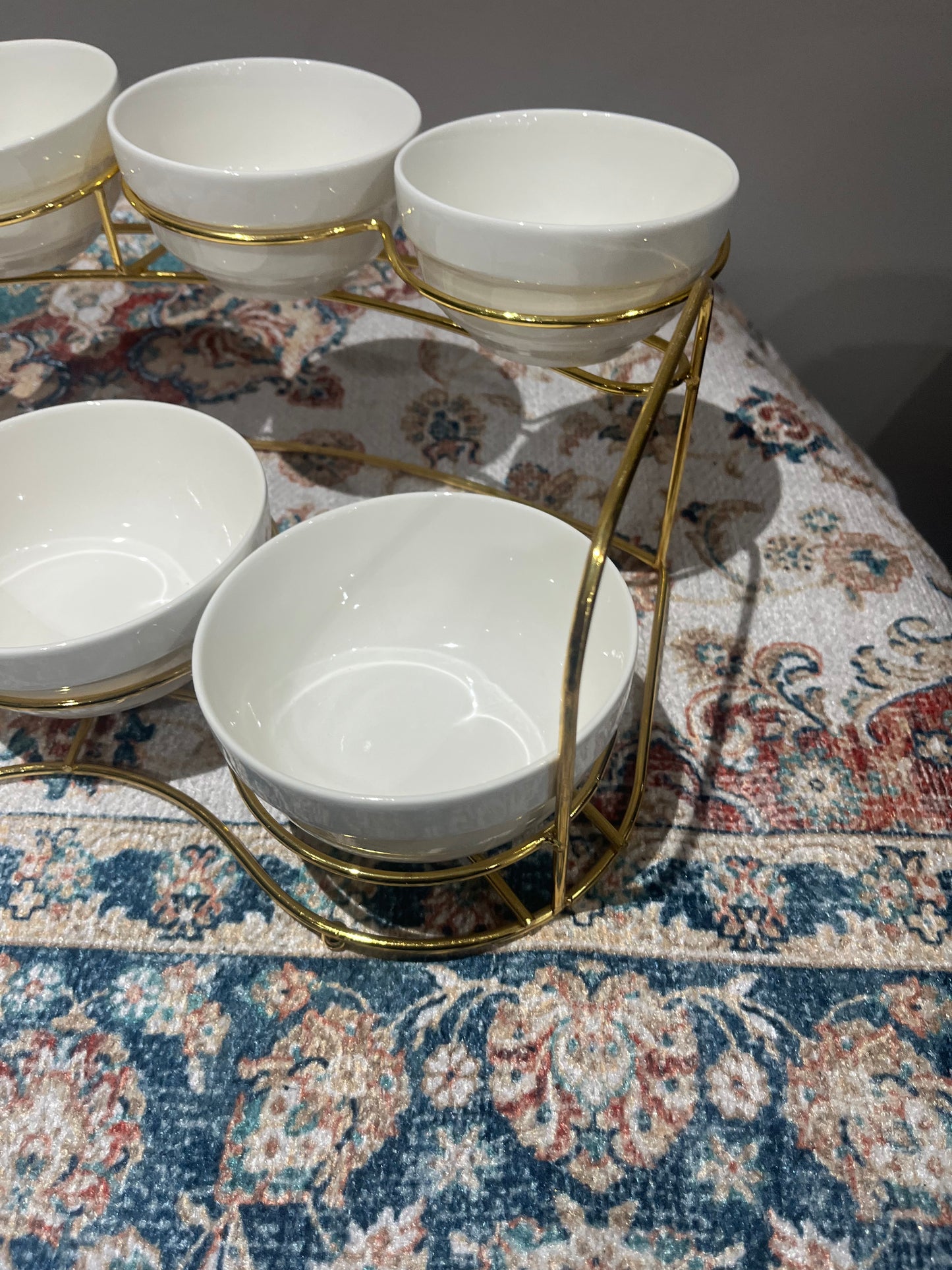 ✨ Ensemble de 8 bols  avec support doré – Élégance & Praticité