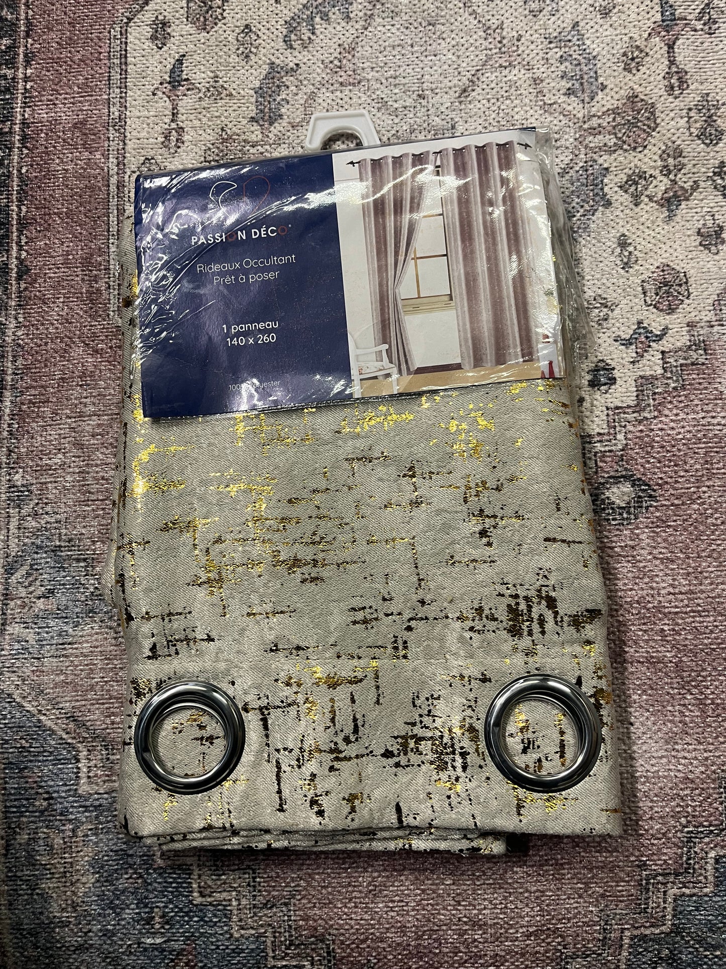 2 panneaux occultant 140/260cm