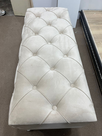 Banquette Coffre Capitonnée/beige